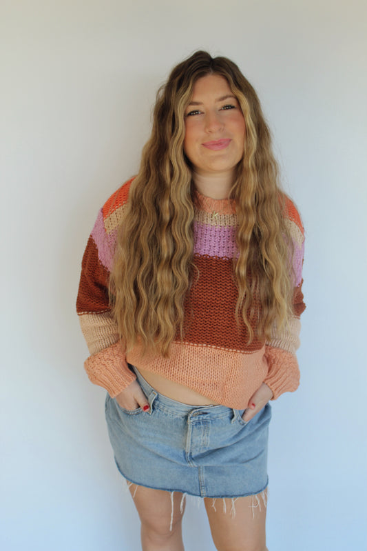 Autumn Sunset Knit Sweater