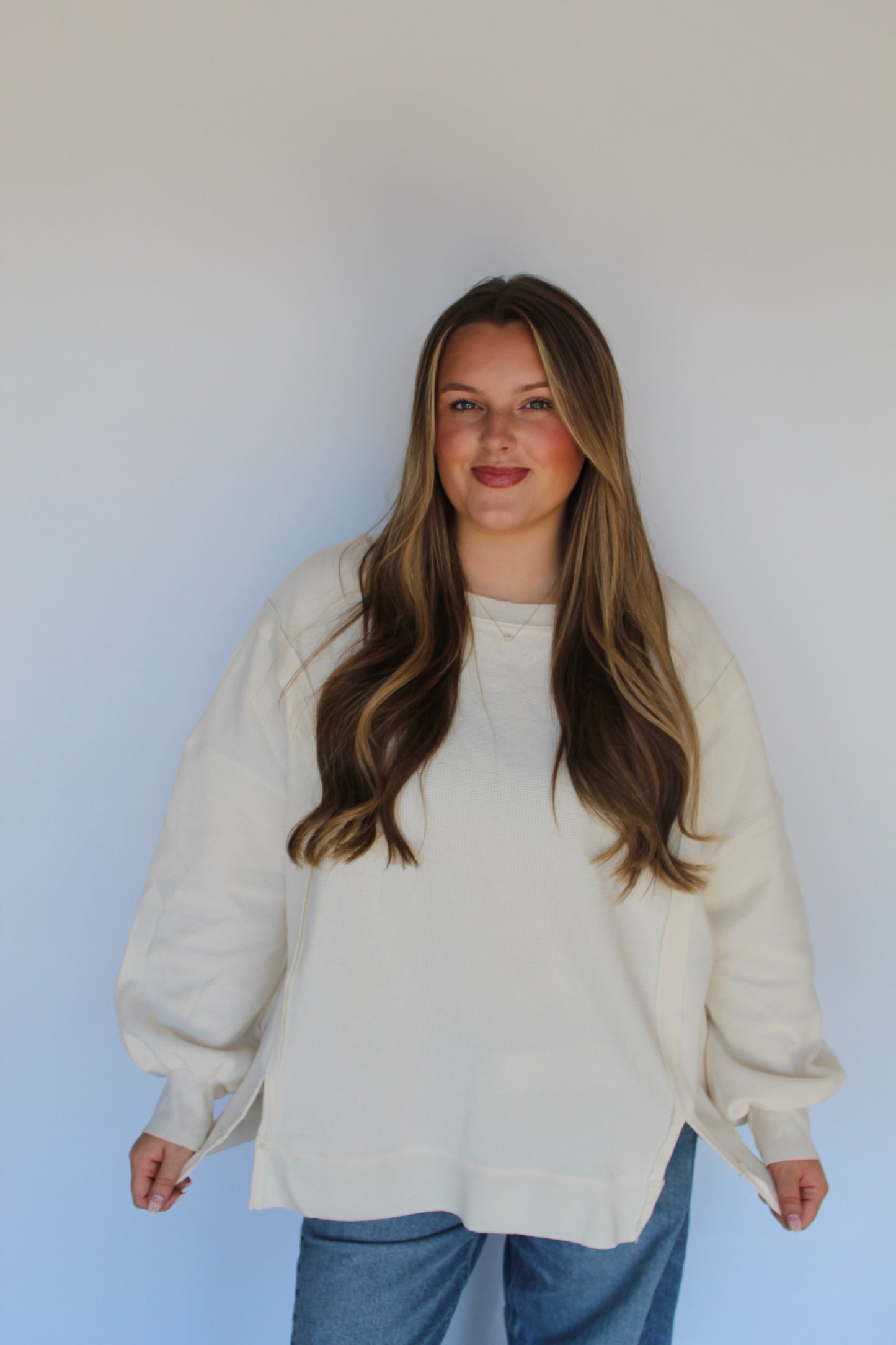 Everyday Essential Cream Crewneck