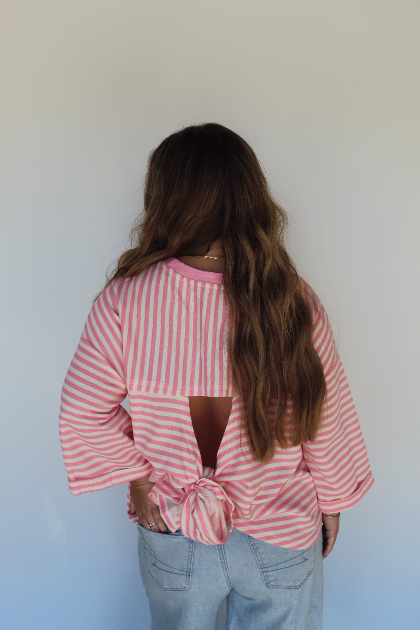 Sweet Escape Pink Striped Top