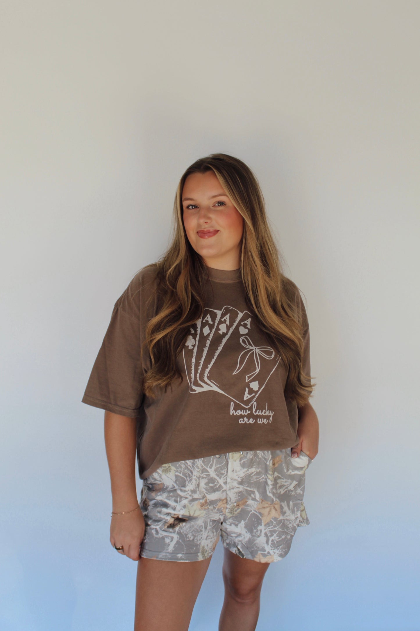Camo Print Drawstring Boxer Shorts