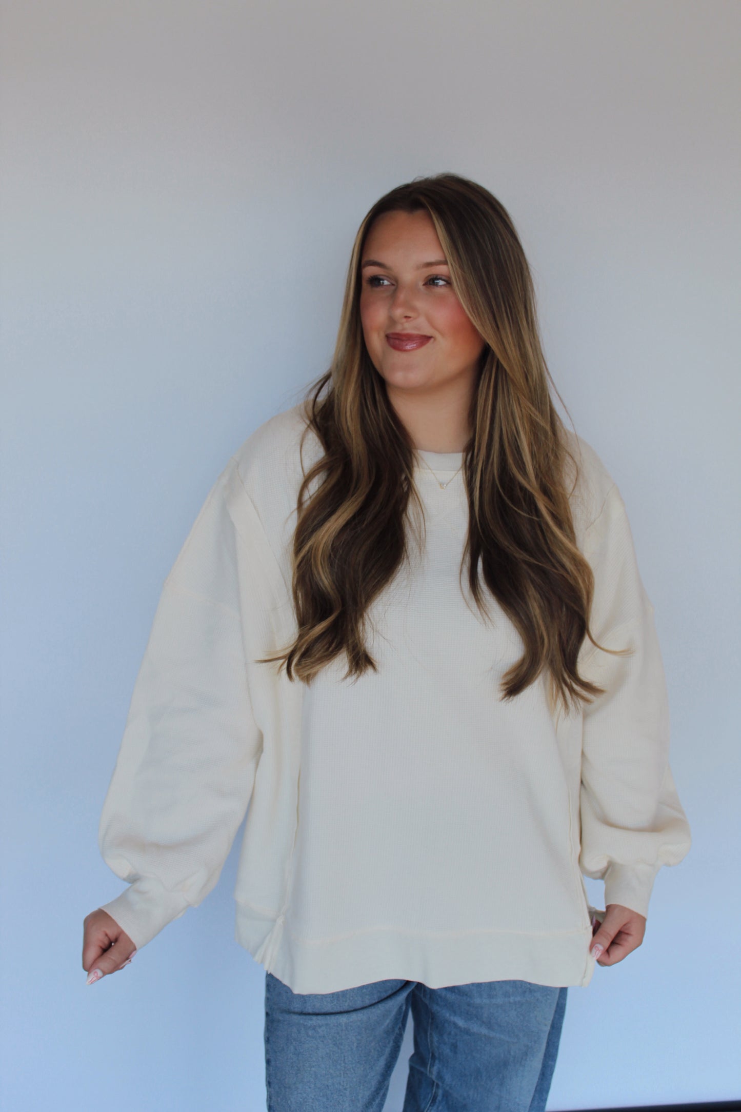 Everyday Essential Cream Crewneck