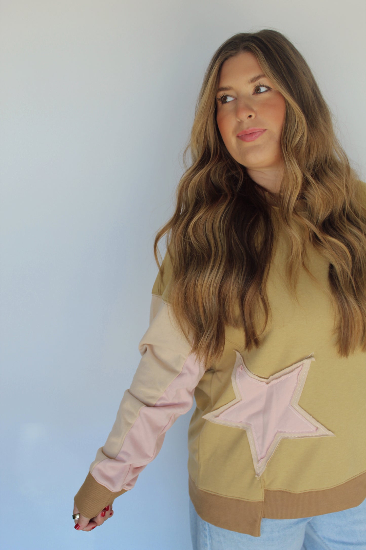 Sage Green Star Crewneck
