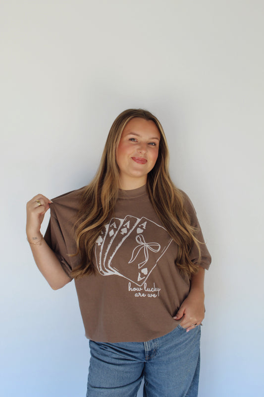 How Lucky Are We Graphic Tee