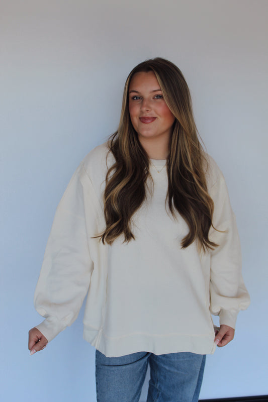 Everyday Essential Cream Crewneck