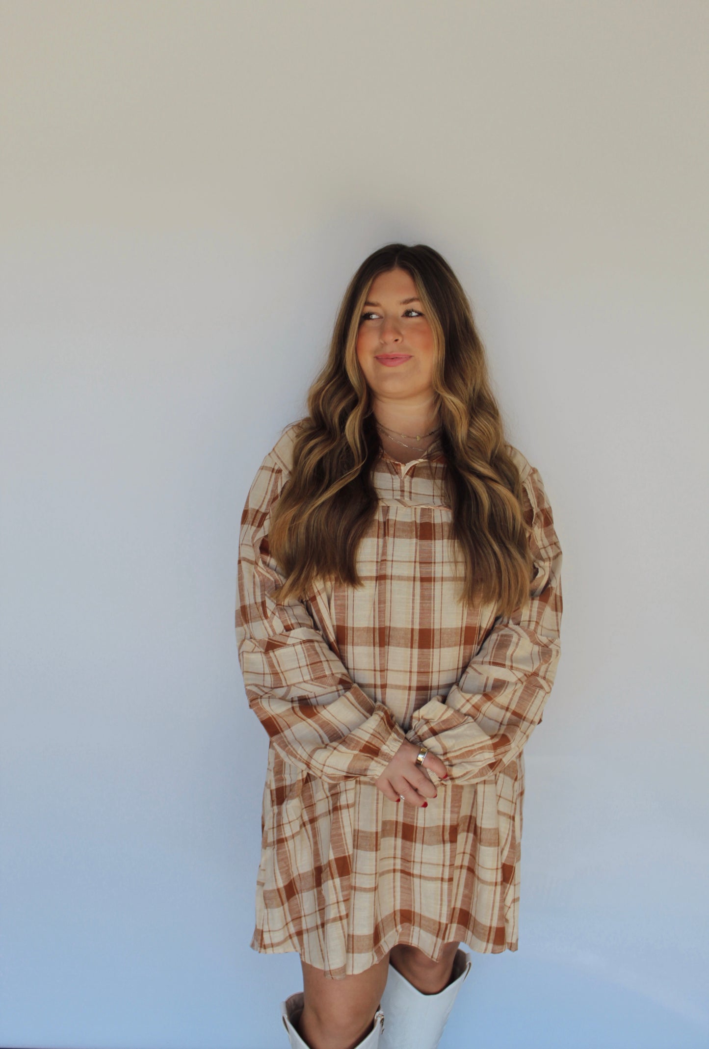 Rustic Charm Plaid Dress