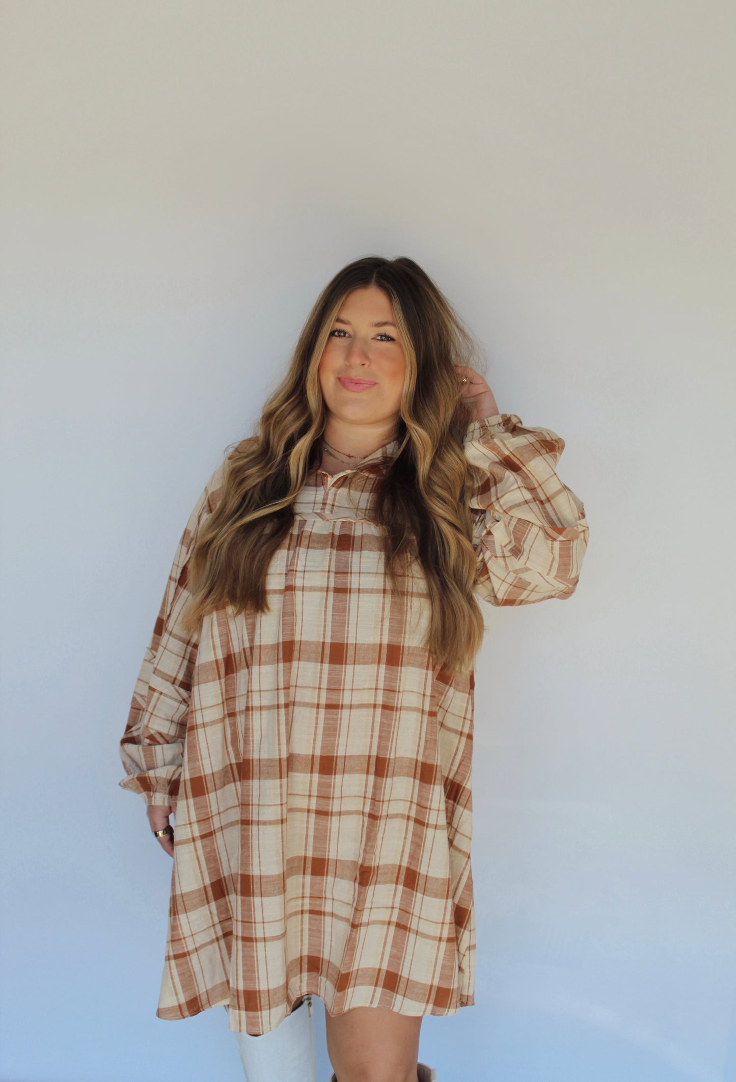 Rustic Charm Plaid Dress