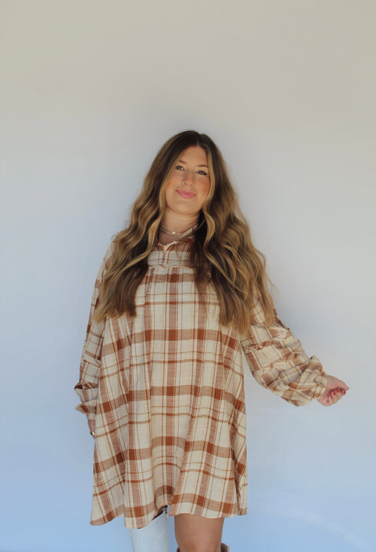 Rustic Charm Plaid Dress