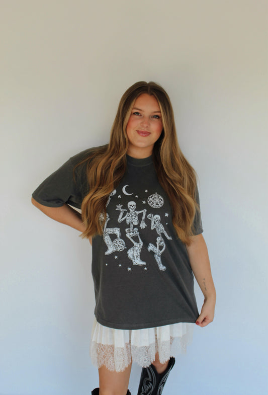 Boot Scootin' Skeletons Tee