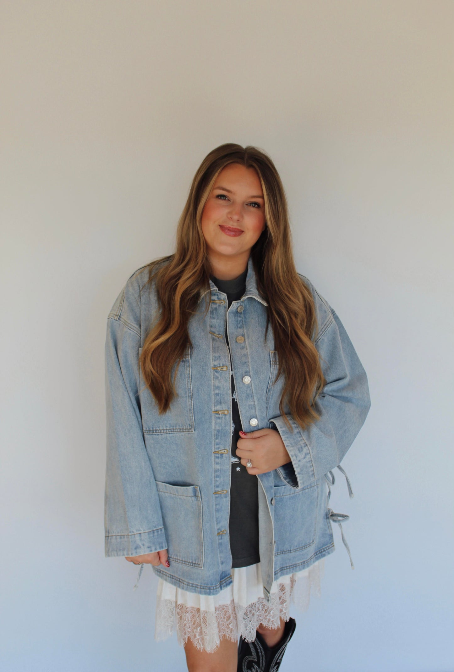 The Tied-Up Denim Jacket