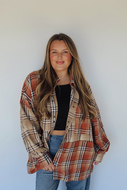 Autumn Glow Plaid Shacket