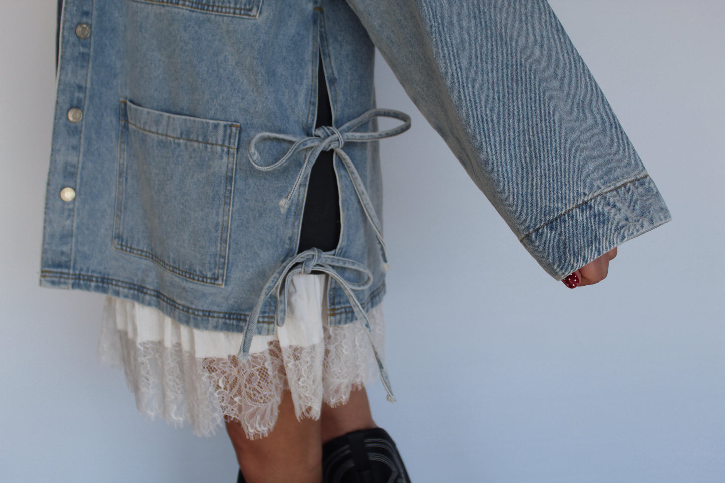 The Tied-Up Denim Jacket